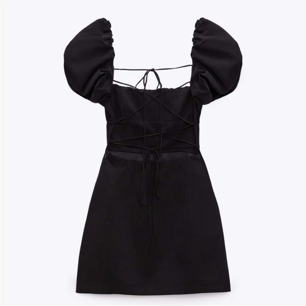 Elegant Black Backless Dress. Size S Rarely worn - Picture 5 of 11